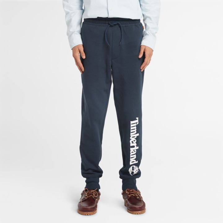 Logo Tracksuit Bottoms for Men in Navy