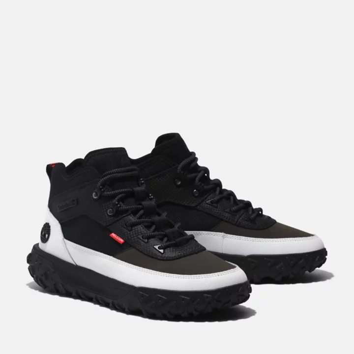 Greenstride Motion 6 Leather Super Oxford for Men in Black