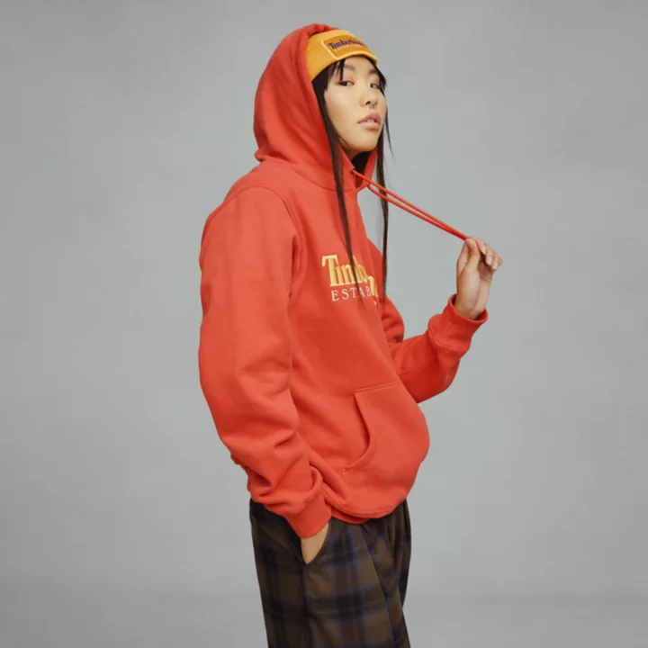 Timberland 50th Anniversary Hoodie Sweatshirt in Red