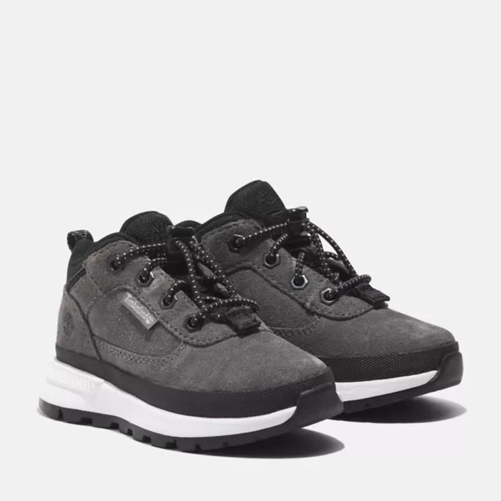 Field Trekker Leather Trainer for Toddler in Grey