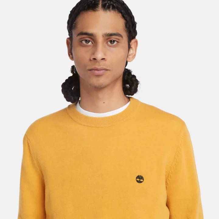 Cohas Brook Crewneck Jumper for Men in Yellow