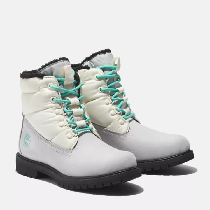 Timberland Premium 6 Inch Puffer Boot for Women in Grey