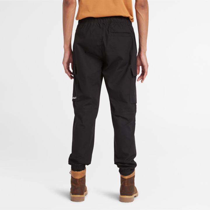 Utility Cargo Jogger for Men in Black
