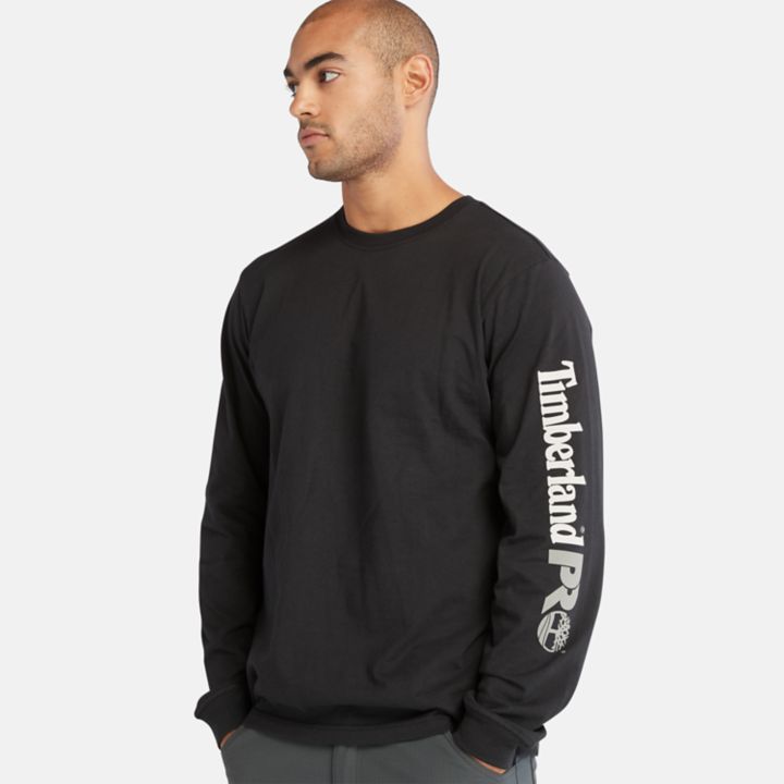 Timberland PRO Core Logo LS T-Shirt for Men in Black