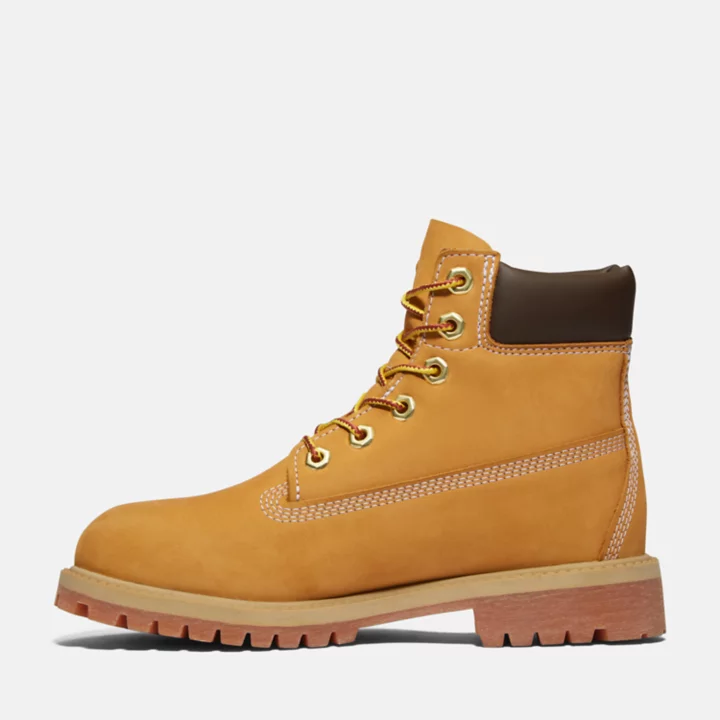 Timberland Premium 6 Inch Boot for Junior in Yellow