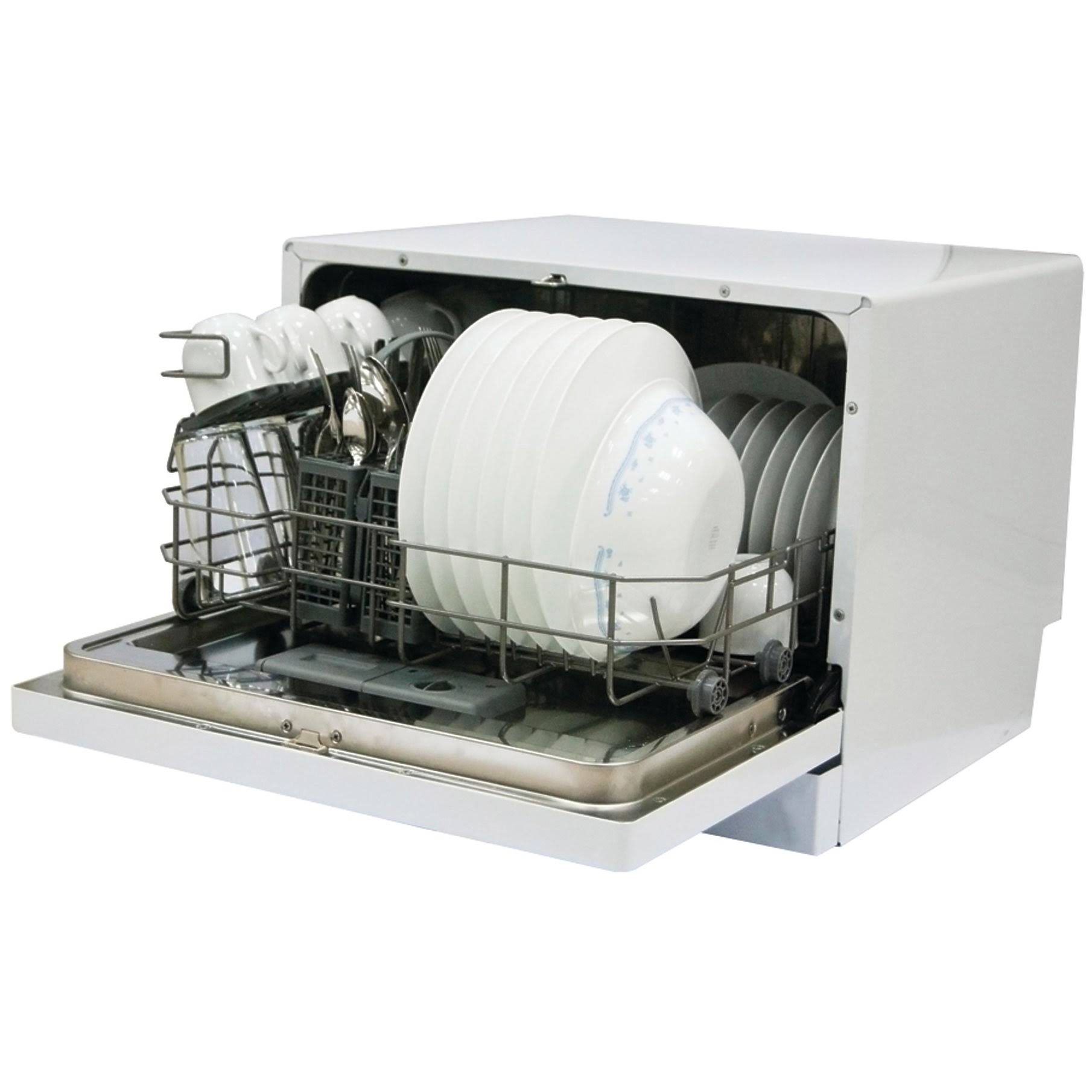 Magic Chef MCSCD6W3 6Place Countertop Dishwasher Wellnestcares