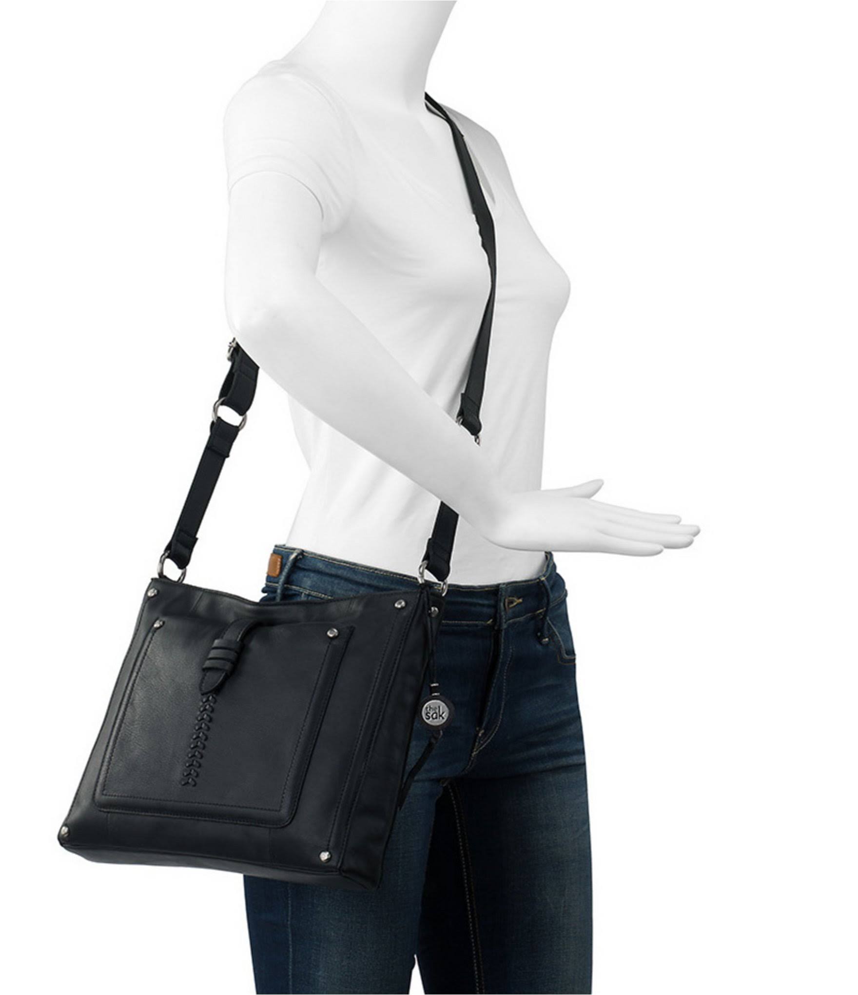 The Sak Heritage Leather Crossbody Bag Black Wellnestcares