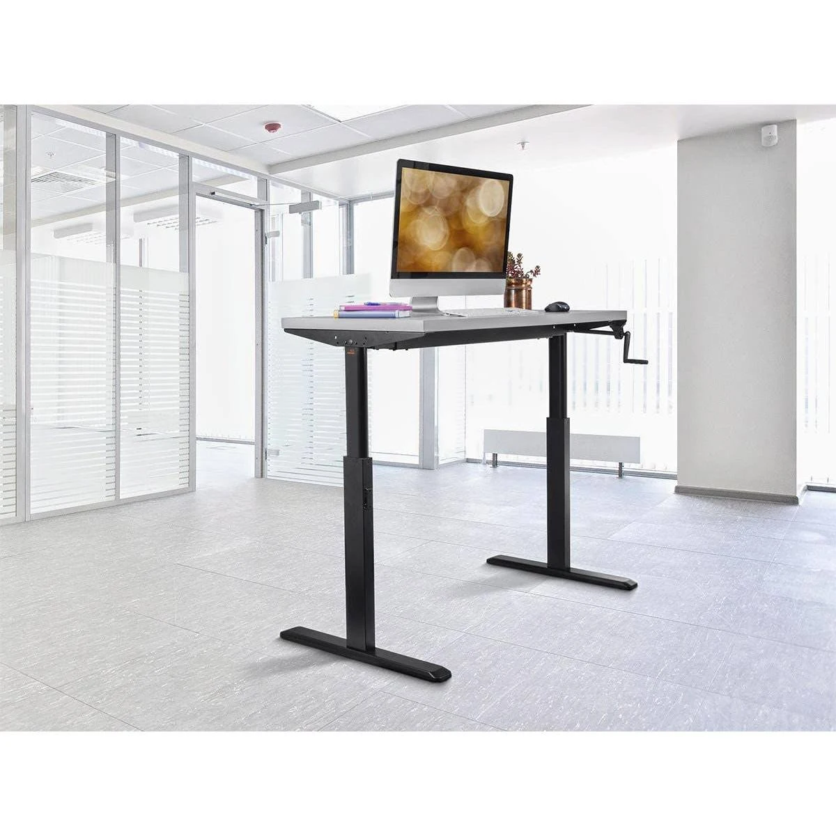 Monoprice SitStand Height Adjustable Table Desk Frame Workstation
