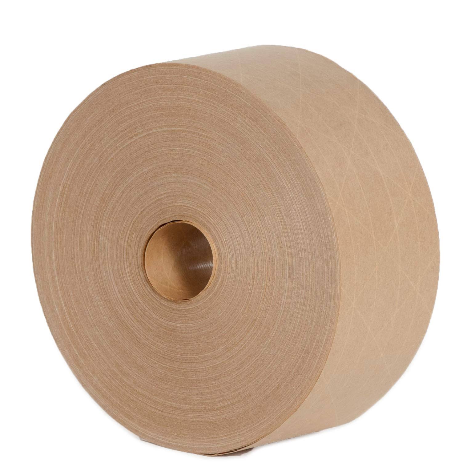 PackageZoom 8 Rolls Reinforced Gummed Kraft Paper Tape, 2.75 Inches x