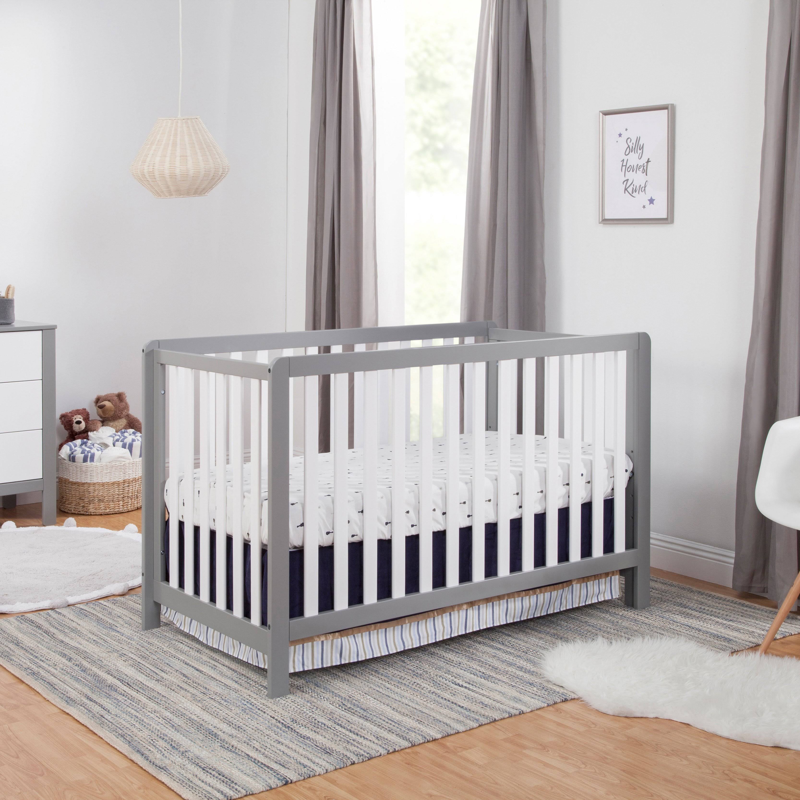 Carter's by DaVinci Colby 4in1 Convertible Crib, Grey/White