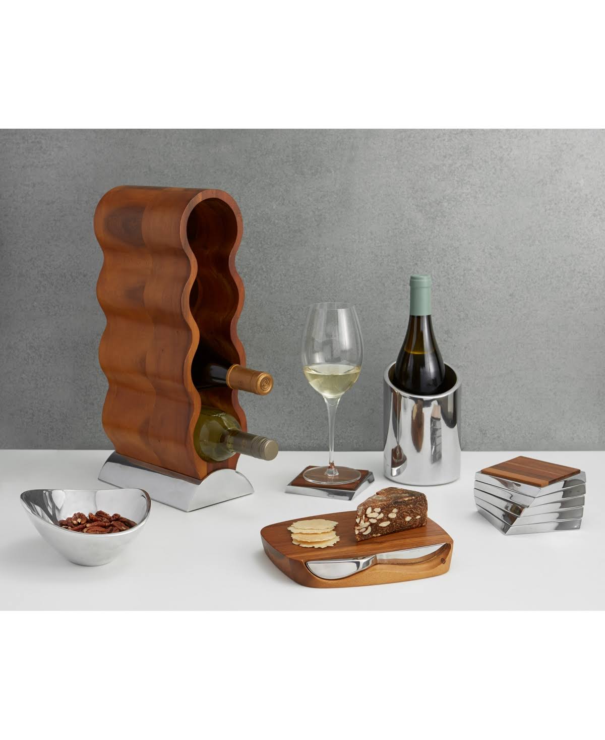 Nambe Curvo Wine Rack Wellnestcares