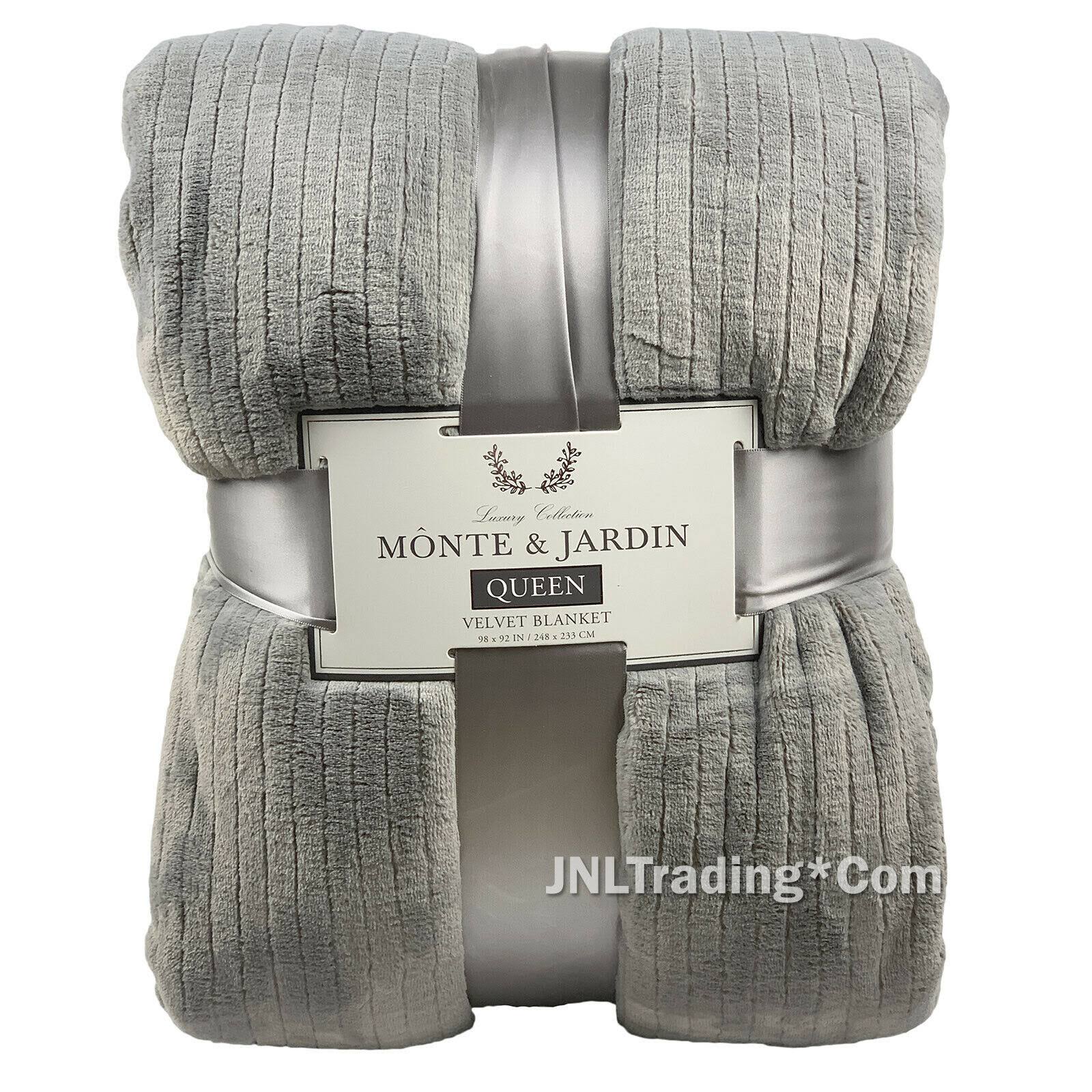 Monte u0026 Jardin Etched Blanket Grey (Queen) Wellnestcares