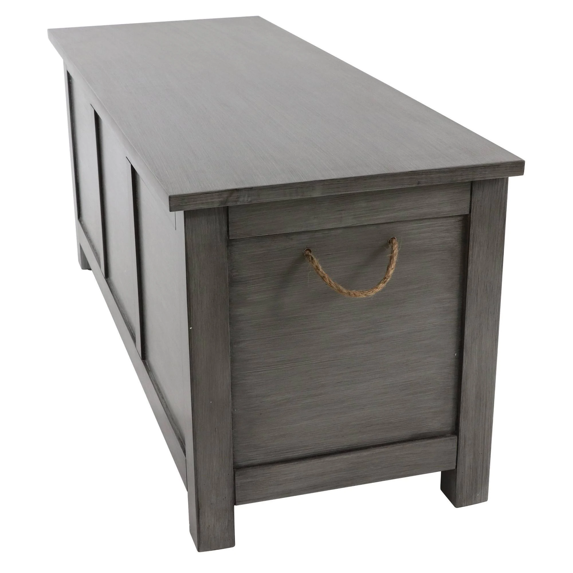 Decor Therapy Lewis LiftTop Storage Bench, Grey Wellnestcares
