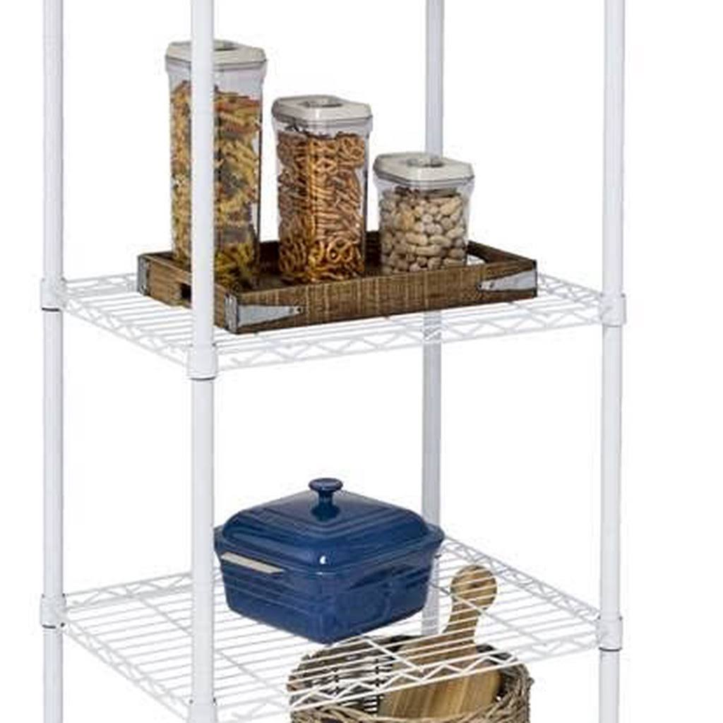 Honey Can Do 5Tier Shelving Unit White Wellnestcares