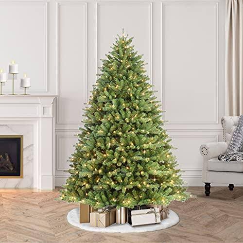 Puleo 7.5 ft. Pre-Lit Douglas Fir Premier Artificial Christmas Tree ...