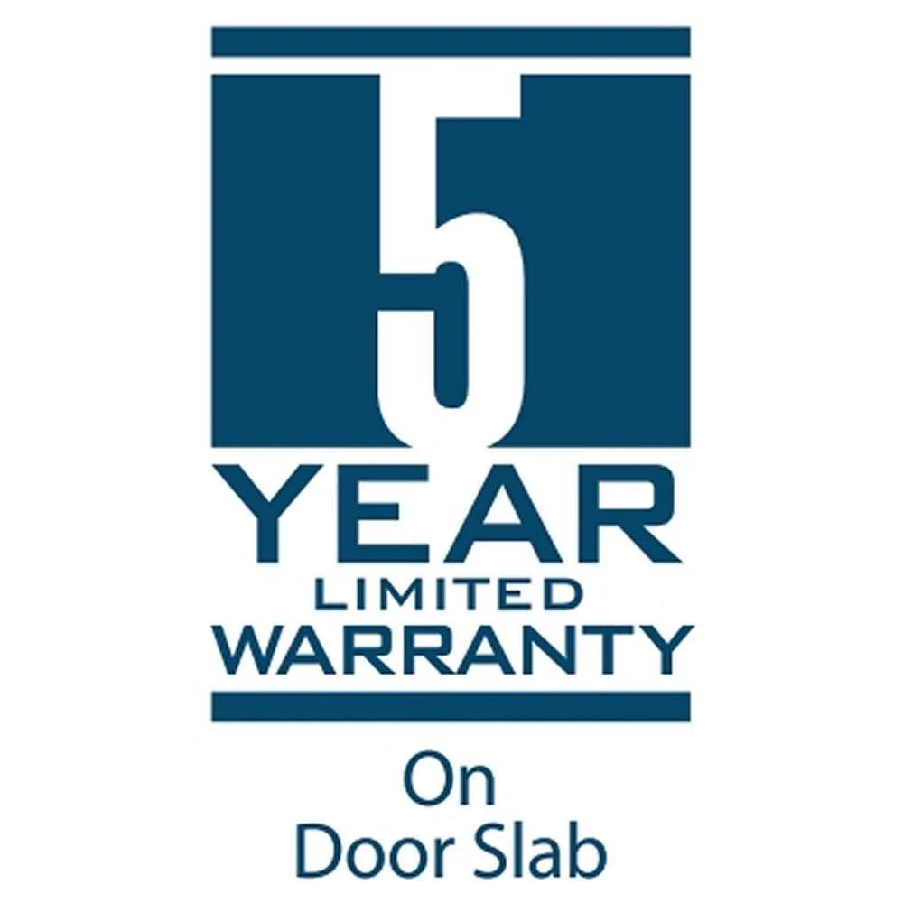 JELDWEN 36 in. x 84 in. Studio Primed Molded Composite MDF Barn Door with Modern Hardware Kit