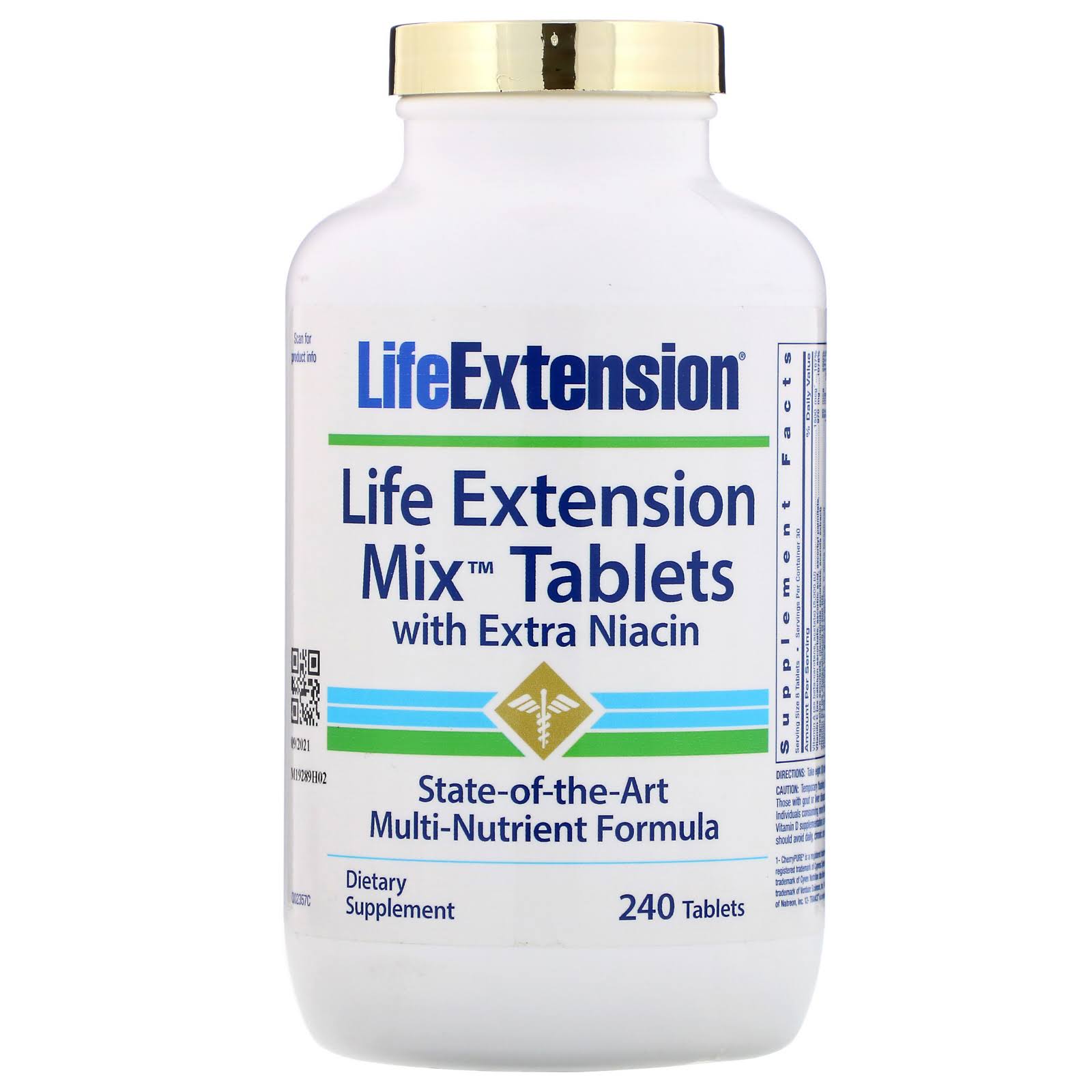Life Extension Mix with Extra Niacin 240 Tablets Wellnestcares