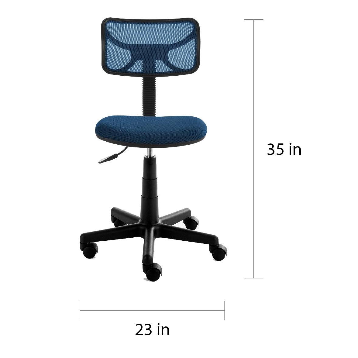 Urban Shop Swivel Mesh Office Chair Blue Wellnestcares