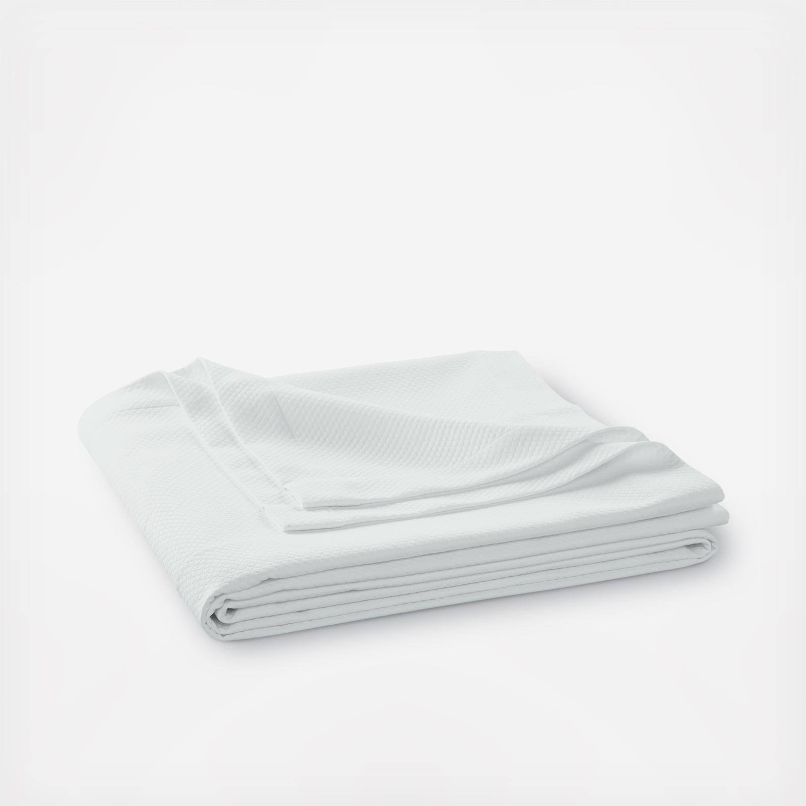 Matouk Elliot Coverlet, Full Silver Wellnestcares