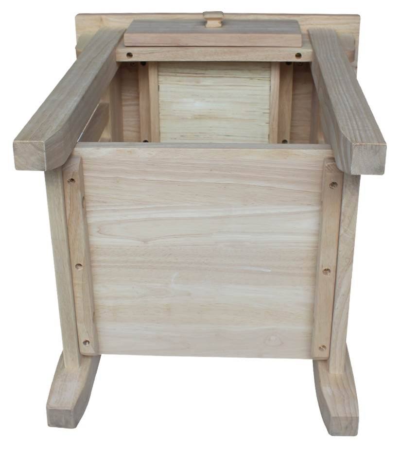 International Concepts Mission End Table Unfinished Wellnestcares