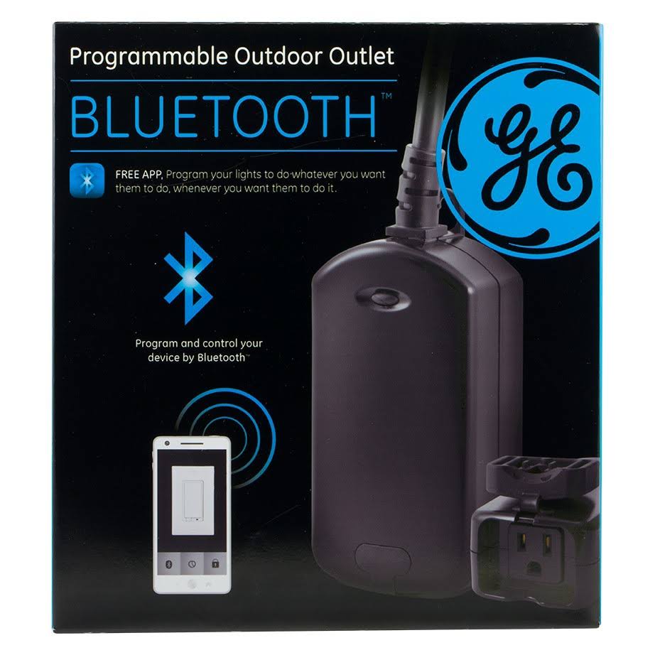 GE 13868 Bluetooth Plug in Outdoor on Off Smart Switch Wellnestcares