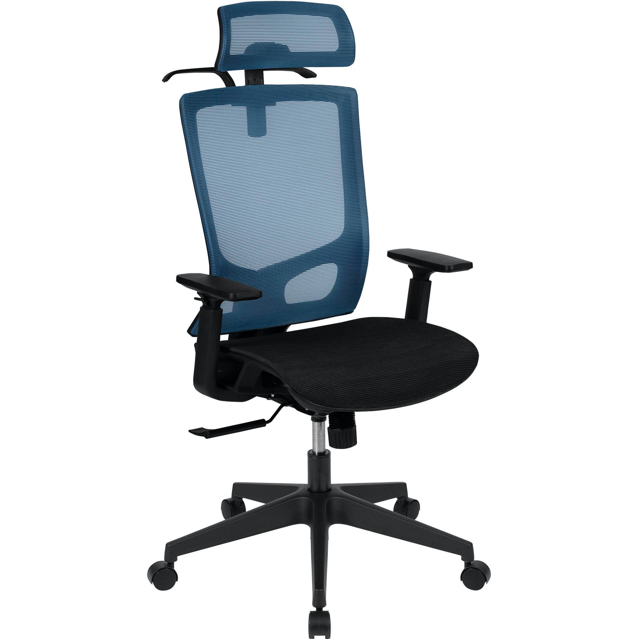 Flash Furniture Ergonomic Mesh Office Chair with Coat Hanger, Synchro ...