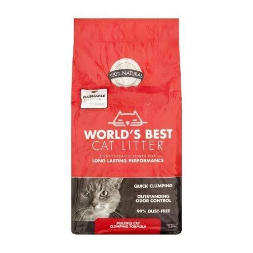 Worlds Best Cat Litter Multiple Cat Clumping Formula, 15 Pound Bag Wellnestcares