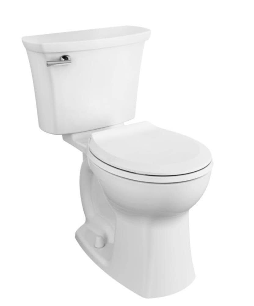 American Standard Edgemere White WaterSense Round Chair Height 2Piece