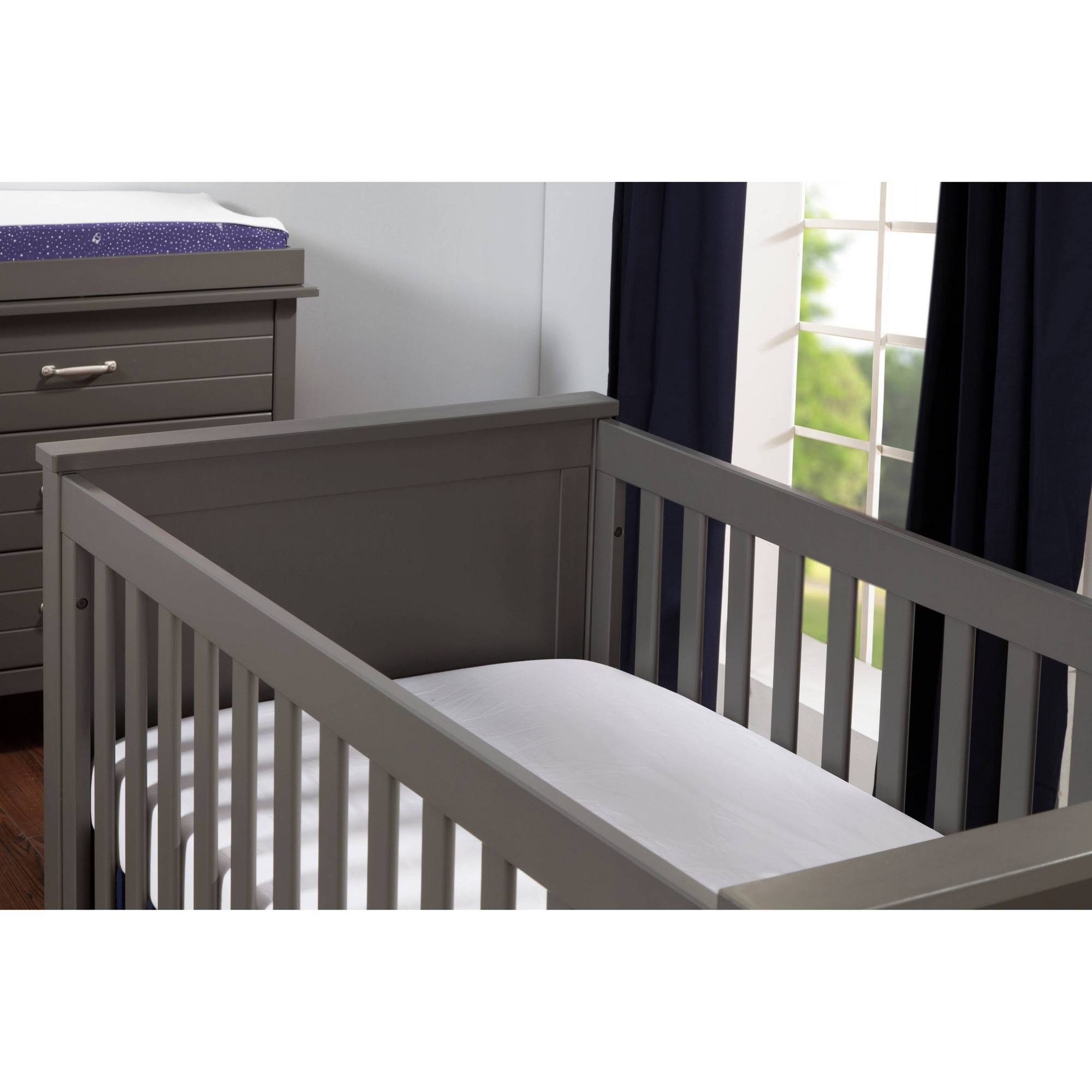 Davinci Asher 3 in 1 Convertible Crib, Slate Wellnestcares