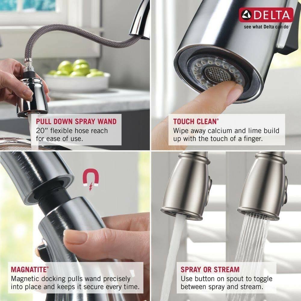 Delta 59963SSSDDST Lakeview SingleHandle PullDown Sprayer Kitchen