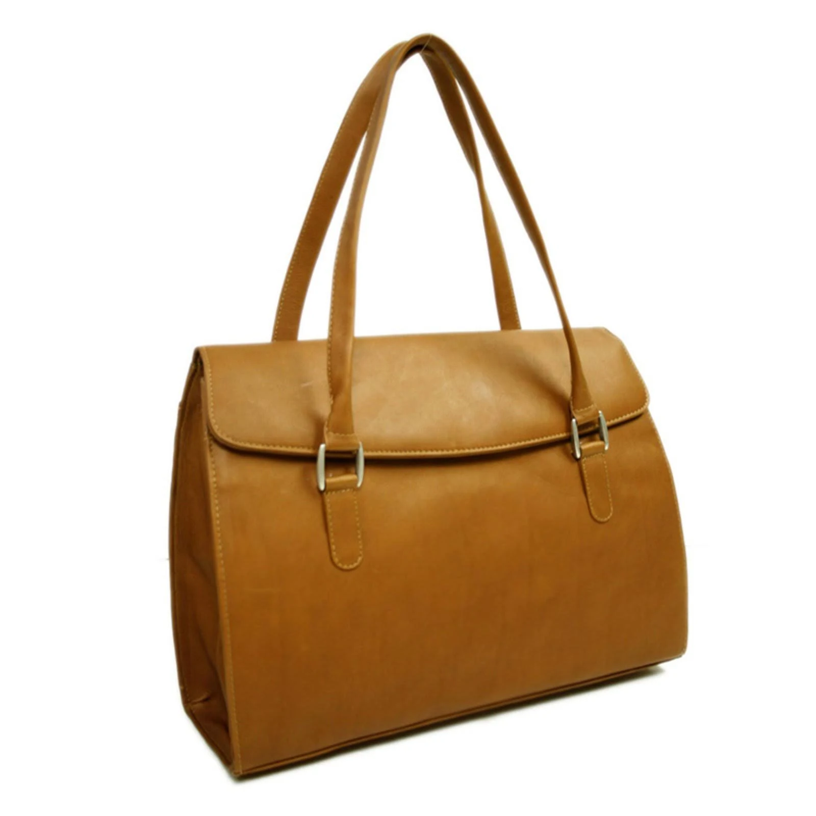 Piel Leather Ladies Computer Portfolio (saddle) Wellnestcares