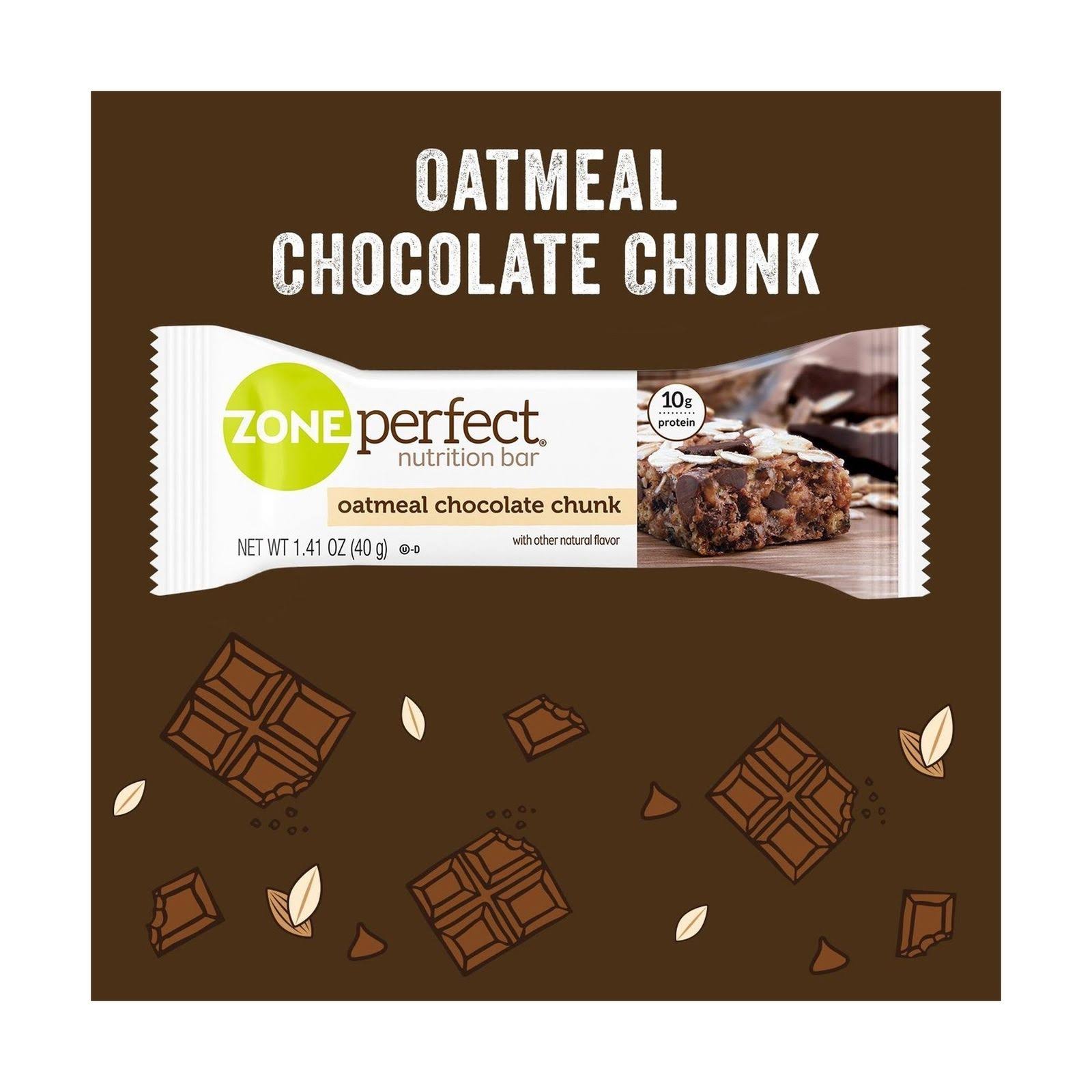 ZonePerfect Nutrition Bars, Oatmeal Chocolate Chunk, 30 Count