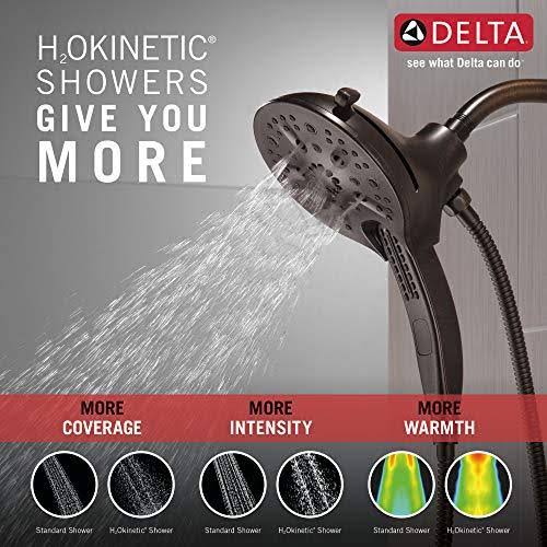 Delta In2ition 5Spray 6.06 in. Wall Mount Dual Shower Heads with