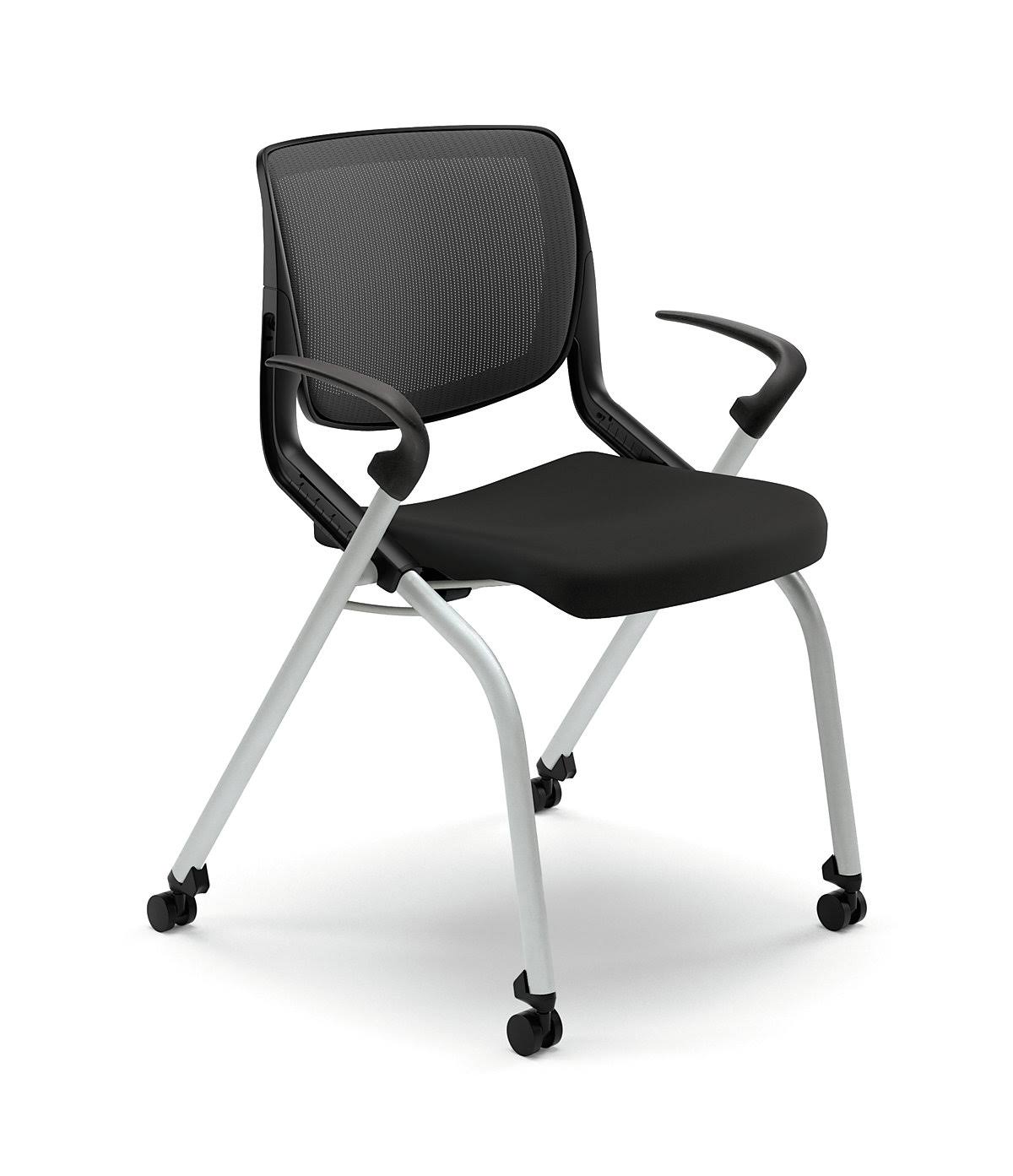 HON Motivate Nesting/Stacking Flex Back Chair Black/Platinum ...