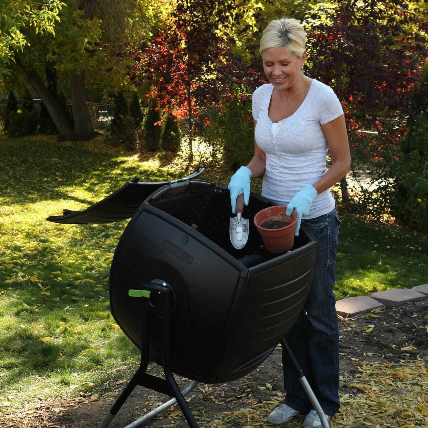 Lifetime 50 Gallon Compost Tumbler Wellnestcares