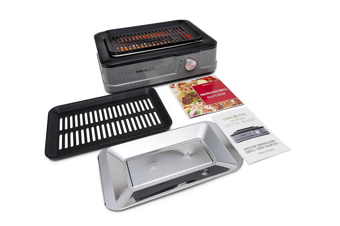 Simple Living Products Indoor Smokeless Grill with Advanced Infrared