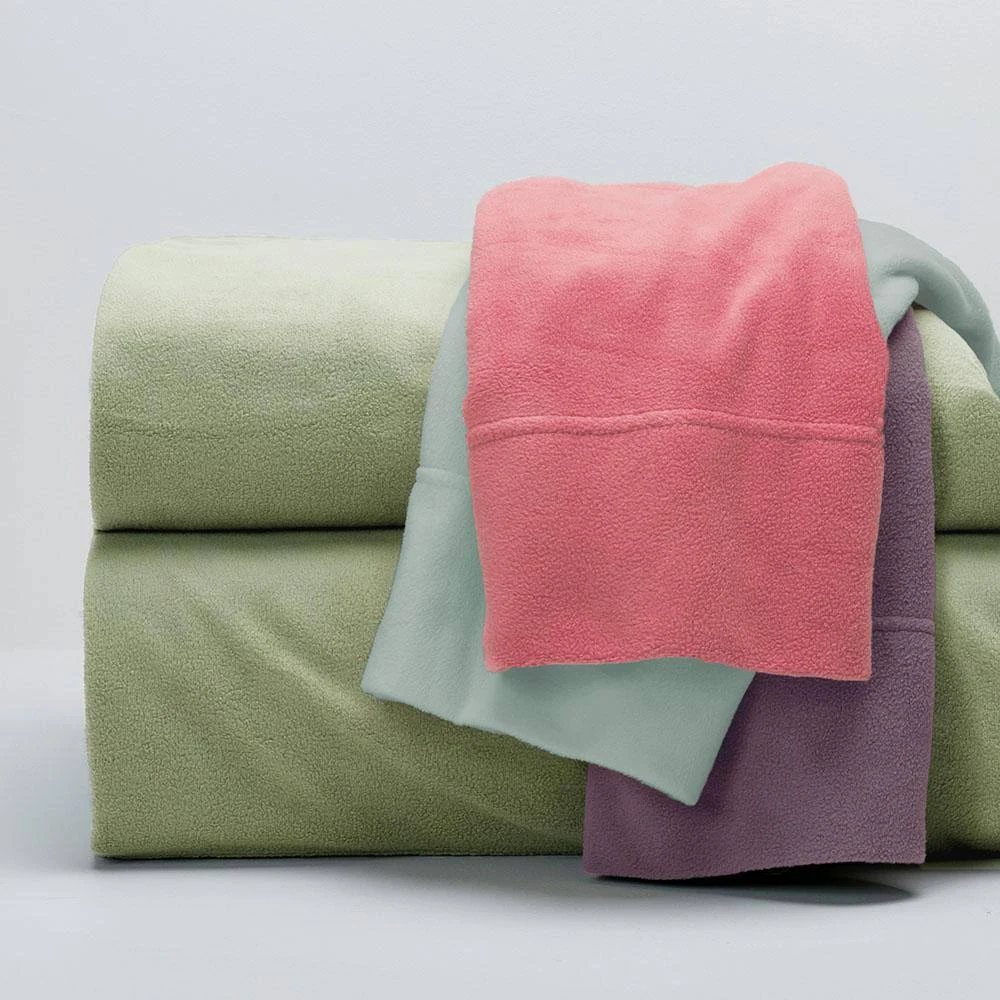 Berkshire Blanket FourSeason Microfleece Sheets Pastel Color Palette