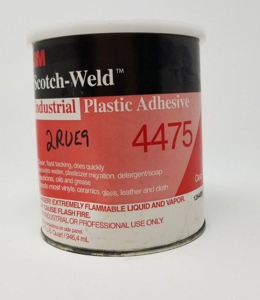 3M 4475 Clear Industrial Plastic Adhesive, 1 Quart Wellnestcares