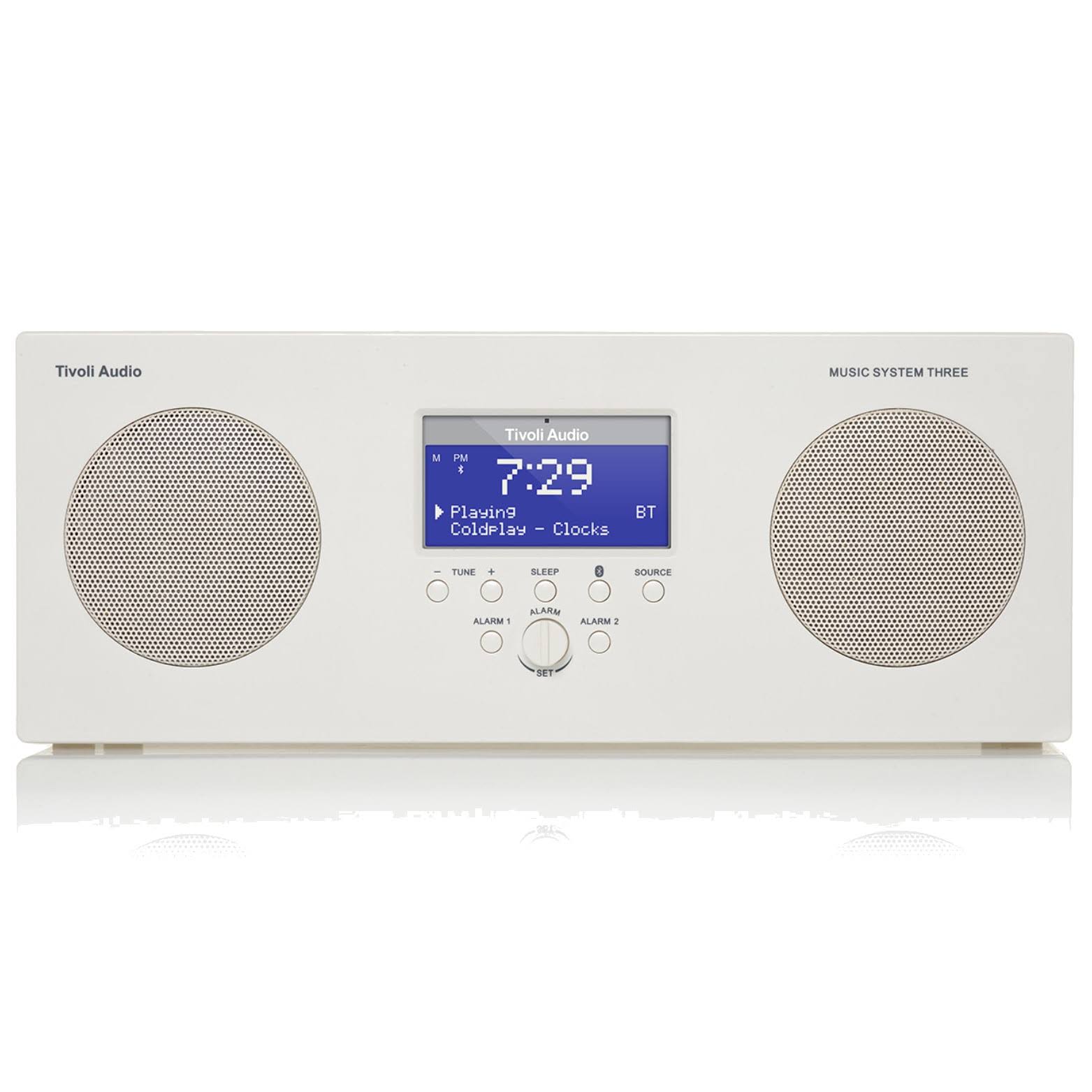 Tivoli Audio Music System Three Portable Hi Fi System White Wellnestcares