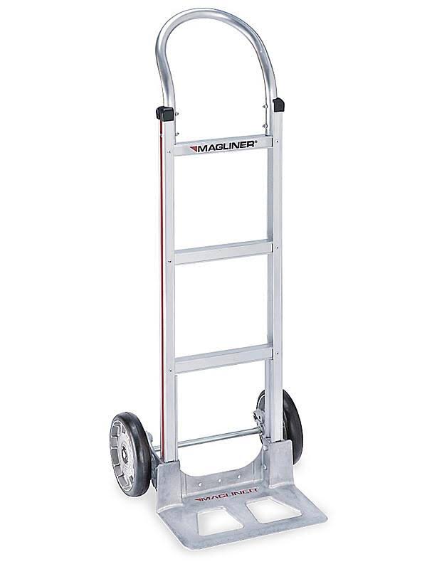 Magliner 500 lb. Capacity Aluminum Modular Hand Truck with Horizontal Loop Handle and MoldOn