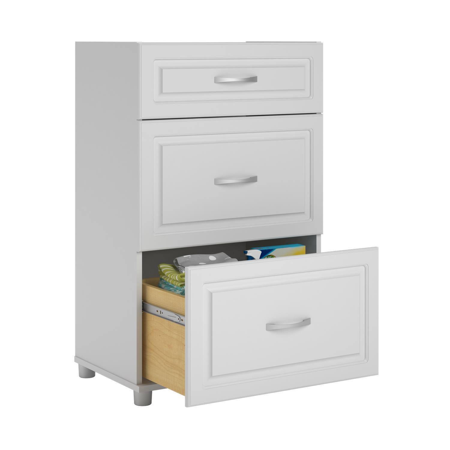 Cabinet storage white door drawer kendall pantries walmart aquaseal stipple ameriwood utility canada