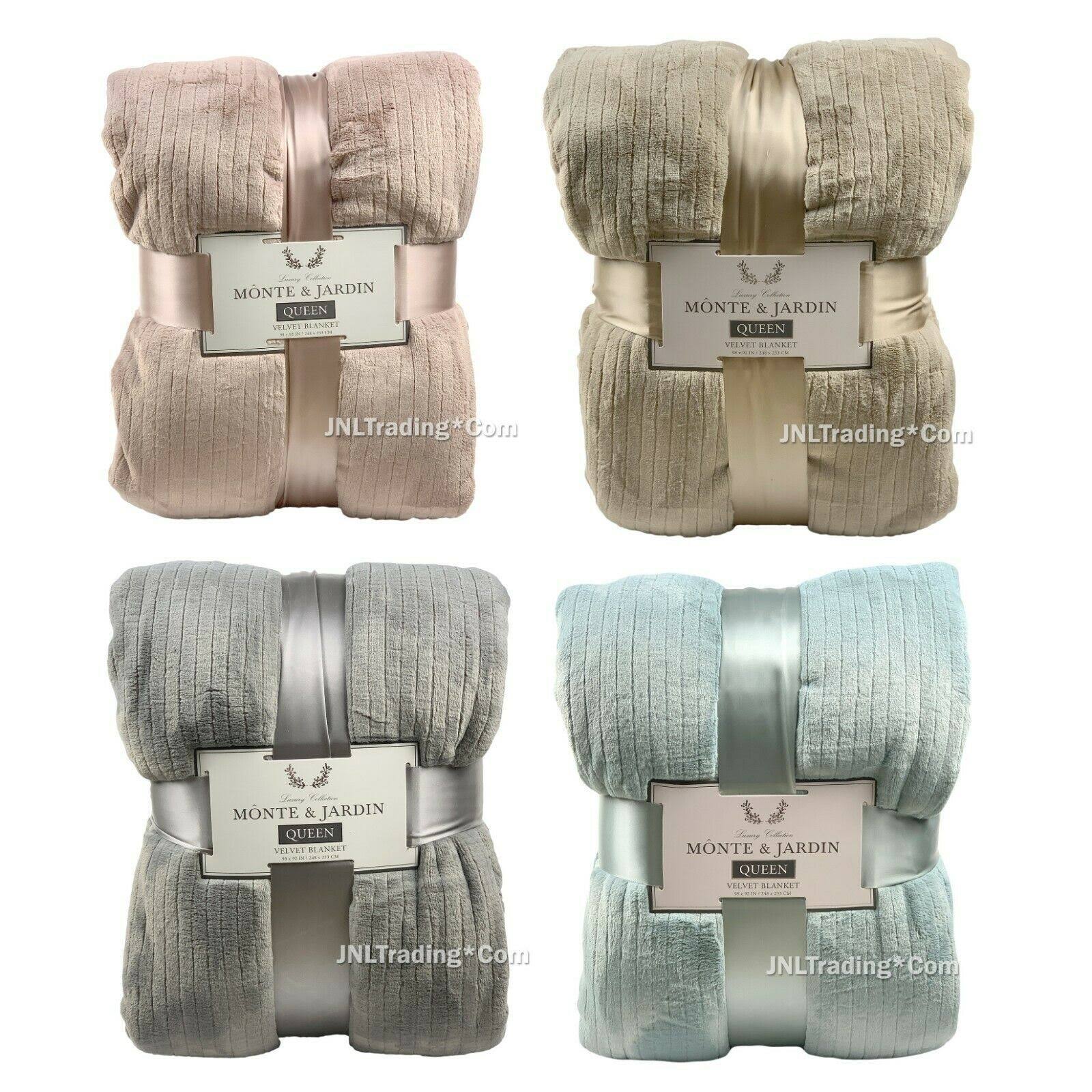 Monte u0026 Jardin Etched Blanket Grey (Queen) Wellnestcares