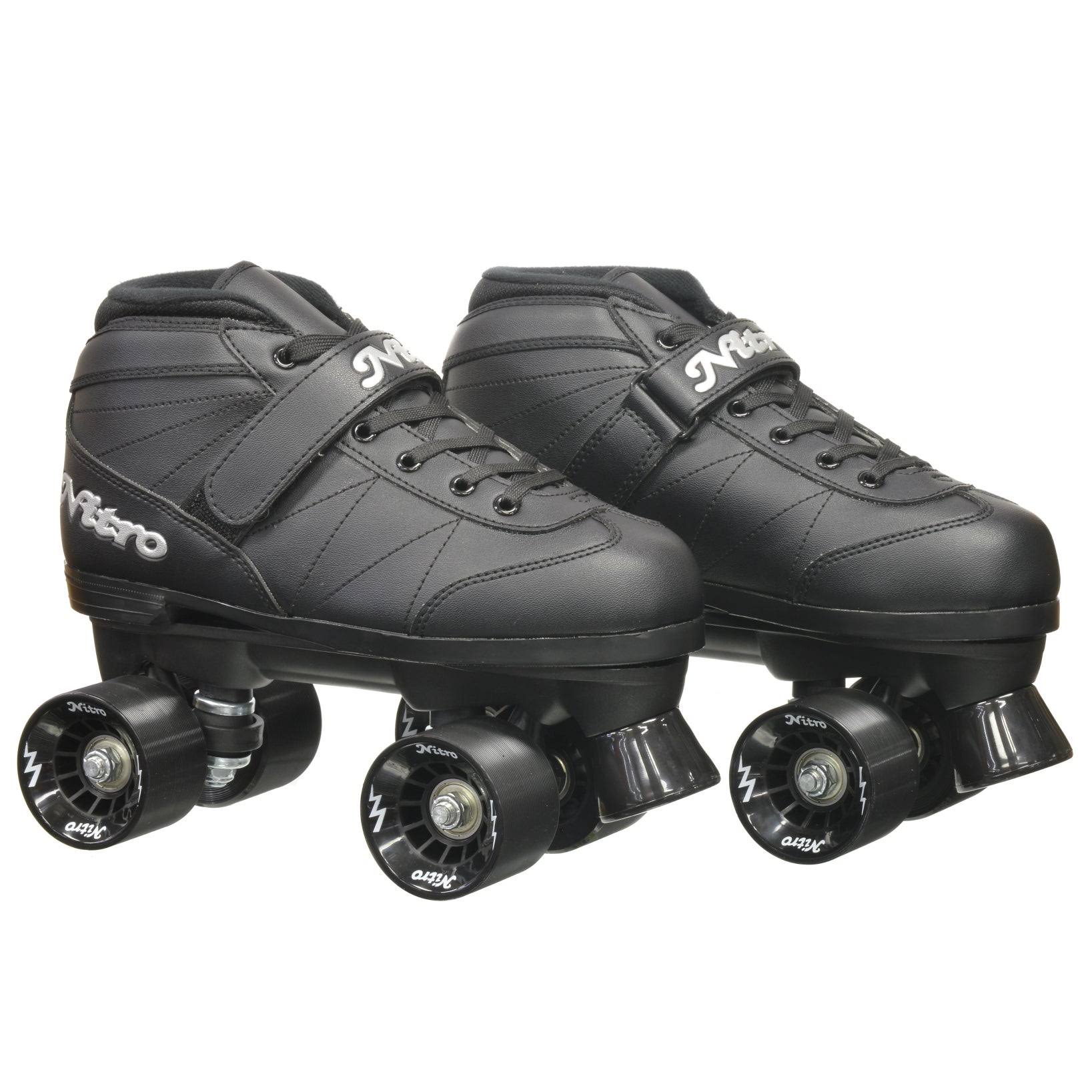Epic Super Nitro Black Quad Speed Roller Skates Wellnestcares