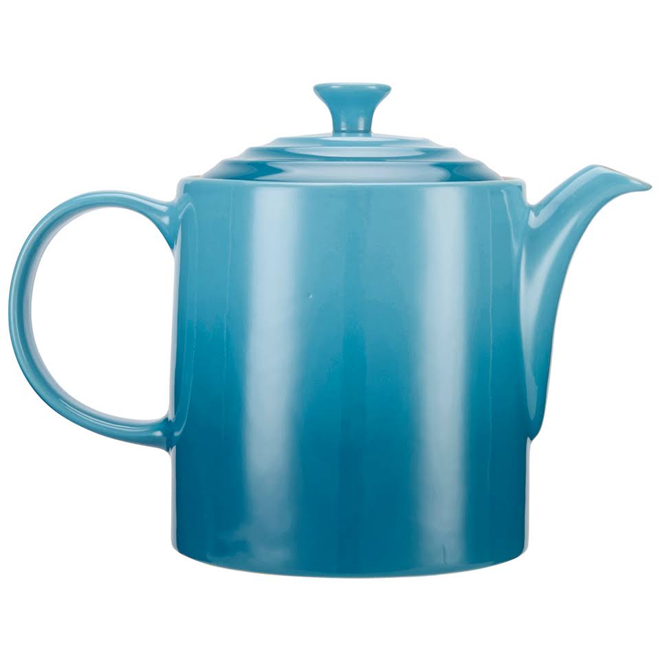Le Creuset Stoneware Grand Teapot, 1.3L Teal Green Wellnestcares