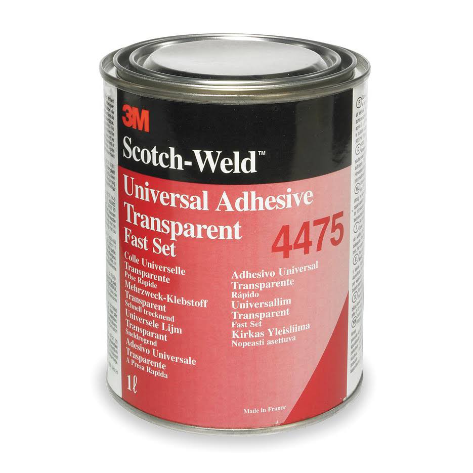 3M 4475 Clear Industrial Plastic Adhesive, 1 Quart Wellnestcares