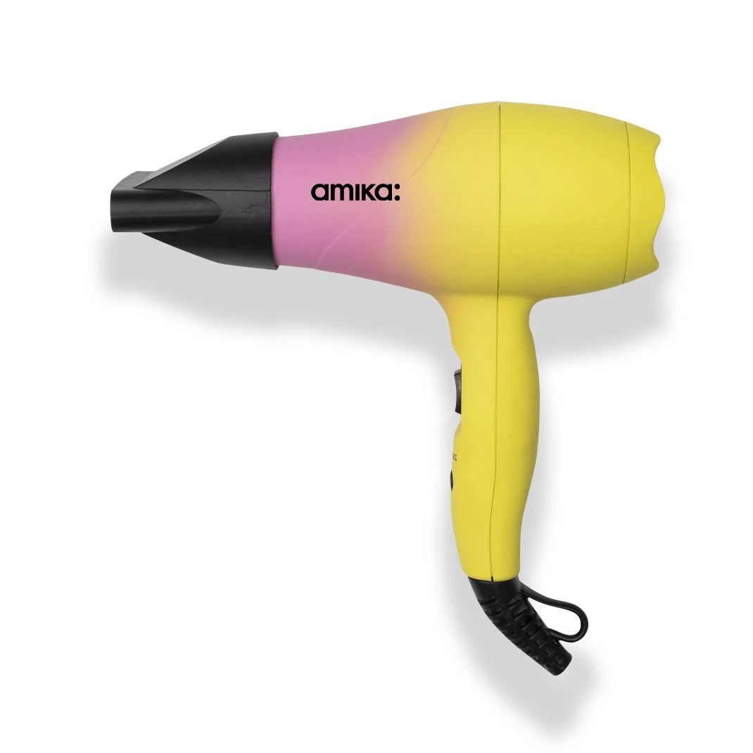amika Mighty Mini Ionic Dryer Lemonade Limited Edition Wellnestcares