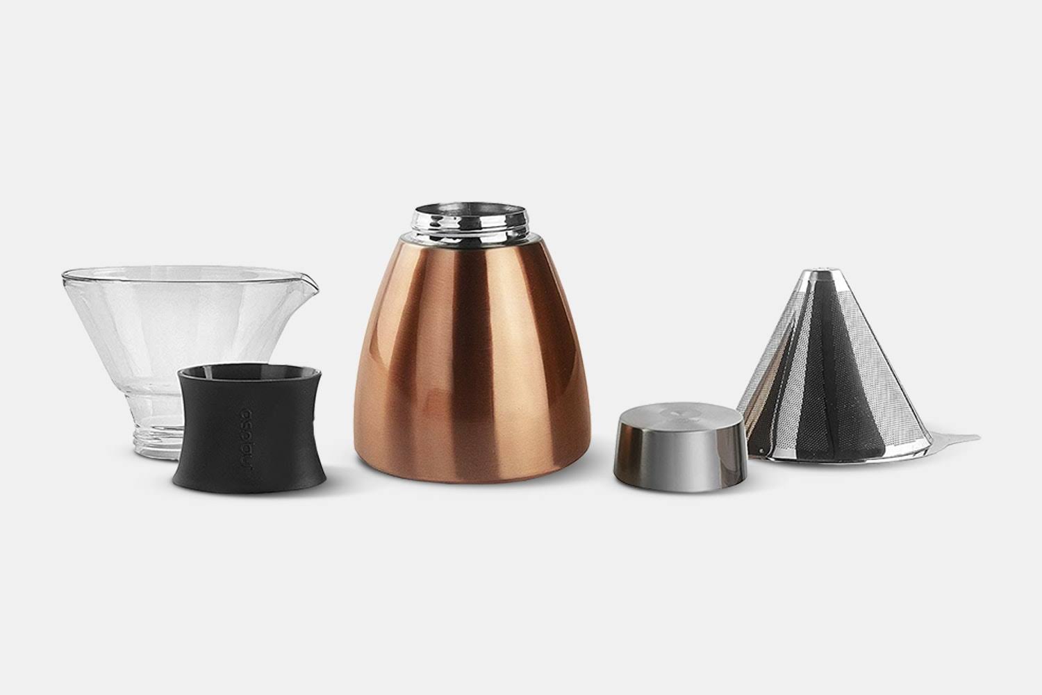 Asobu Black PourOver Insulated Coffee Maker Wellnestcares