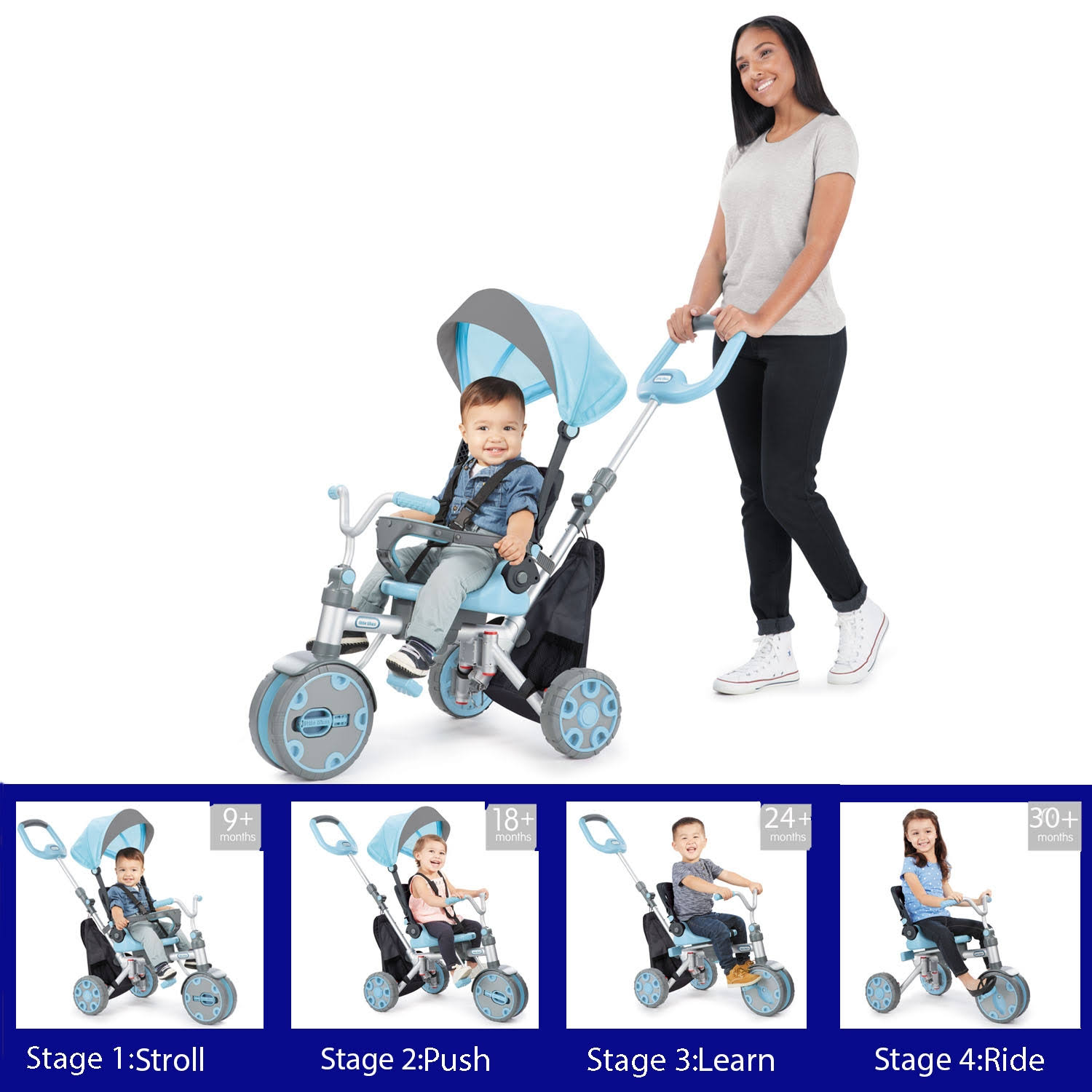little tikes 5 in 1 trike blue