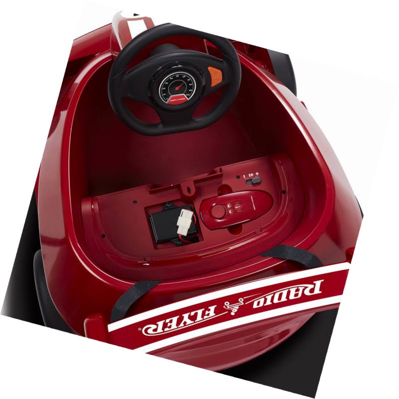 Radio Flyer Grow with Me Racer Battery Powered Ride on with Parent