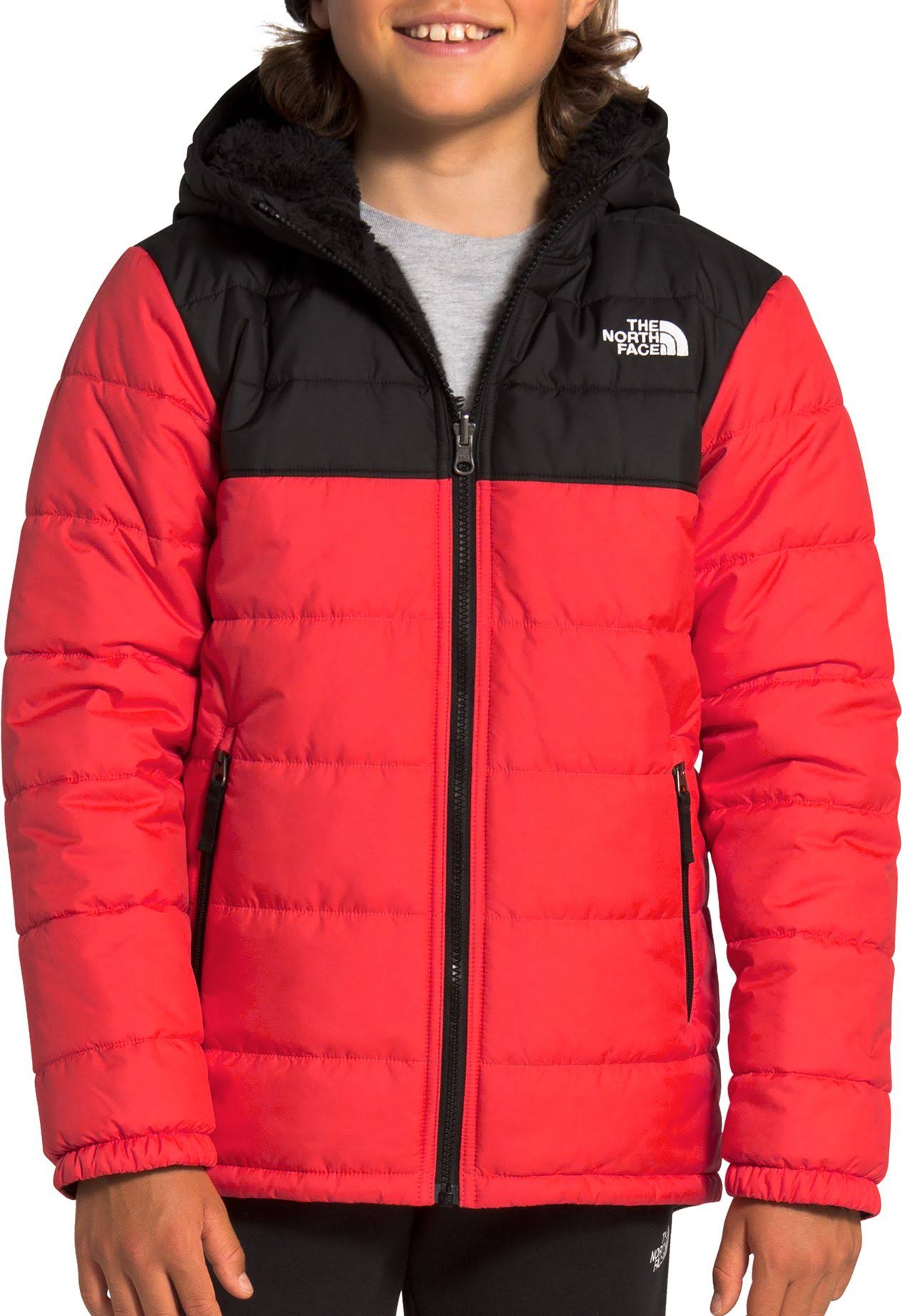 The North Face Boys' Mount Chimborazo Reversible Hoodie, Medium, Red